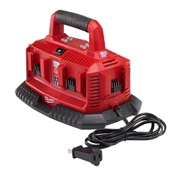 Milwaukee® M18™ 48-59-1806 Sequential Charger, For Use With M18™ Battery, Li-Ion Battery, 0.5 to 1 hr Charging, 6 Batteries