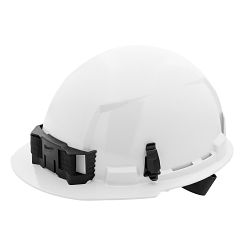 Milwaukee® 48-73-1100 Front Brim Hard Hat, 6-1/2 in Fits Mini Hat, 8-1/2 in Fits Max Hat, HDPE, 4-Point Ratchet Suspension, ANSI Electrical Class Rating: Class E, ANSI Impact Rating: ANSI/ISEA Z89.1 Type I, Quick Adjustment