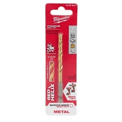 Milwaukee® RED HELIX™ SHOCKWAVE™ 48-89-4814 Hex Shank Impact Drill Bit, 6 mm Drill - Metric, 0.2362 in Drill - Decimal Inch, 2