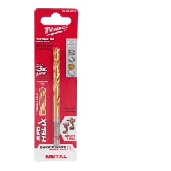Milwaukee® RED HELIX™ SHOCKWAVE™ 48-89-4816 Hex Shank Impact Drill Bit, 6.8 mm Drill - Metric, 0.2677 in Drill - Decimal Inch, 2