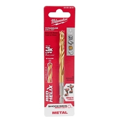 Milwaukee® RED HELIX™ SHOCKWAVE™ 48-89-4819 Hex Shank Impact Drill Bit, 8 mm Drill - Metric, 0.315 in Drill - Decimal Inch, 2