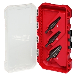 Milwaukee® 48-89-9221 Step Drill Bit Set, 3 Pieces, HSS, Oxide Treated