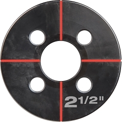 Milwaukee® EXACT™ 49-16-2672 Knockout Die, 2-1/2 in Conduit/Pipe, Steel, 10 ga Mild Steel/12 ga Stainless Steel