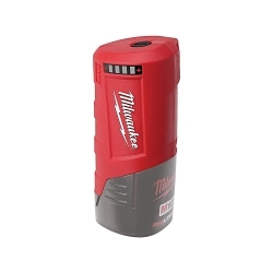 Milwaukee® M12™ 49-24-2310 Power Source, 1.5/2/3/4 Ah Li-Ion Battery, 12 V DC Charge, For Use With M12™ Battery Pack and Heated Gear