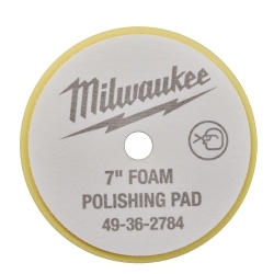 Milwaukee® 49-36-2784 Polishing Pad, 7 in OAD, 2 in THK, 5/8 in Center Hole, Hook and Loop Attachment, Foam Pad
