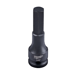 Milwaukee® SHOCKWAVE™ 49-66-5152 Lineman's Hex Bit Socket, 3/8 in Square Drive, 3/8 in