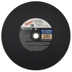 Milwaukee® 49-94-1405 General Purpose Cut-Off Wheel, 14 in Dia x 3/32 in THK, 1 in Center Hole, A36P Grit, Aluminum Oxide Abrasive