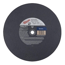 Milwaukee® 49-94-1475 High Speed Cutting Wheel, 14 in Dia x 1/8 in THK, 1 in Center Hole, A24R Grit, Aluminum Oxide Abrasive