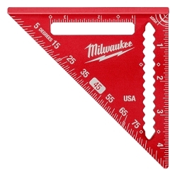 Milwaukee® MLSQ040 Trim Square, 4-1/2 in, 1/8 in Graduation, Aluminum