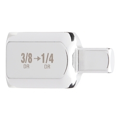 Milwaukee® 42-04-9112 Adapter, Chrome, 1/4 in Male Drive, 3/8 in Female Drive, Female x Male Adapter, Vanadium Steel