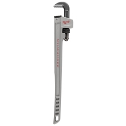 Milwaukee® 48-22-7215 Pipe Wrench, 20.5 in OAL, Hook Jaw, Black/Gray