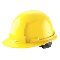 Milwaukee® 48-73-1102 Front Brim Hard Hat, 6-1/2 in Fits Mini Hat, 8-1/2 in Fits Max Hat, HDPE, 4-Point Ratchet Suspension, ANSI Electrical Class Rating: Class E, ANSI Impact Rating: ANSI/ISEA Z89.1 Type I, Quick Adjustment