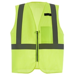 Milwaukee® 48-73-2242 Safety Vest, L/XL, Hi-Viz Yellow, Polyester, Zipper Closure, 1 Pockets, ANSI Class: Class 2, ANSI/ISEA 107-2020