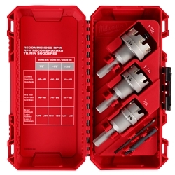 Milwaukee® 49-22-8610 1-Piece Hole Cutter Set, 4 Pieces, For Use With Hole Saw, Carbide