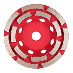 Milwaukee® 49-93-7750 Double Row Diamond Cup Wheel, 4 in Dia