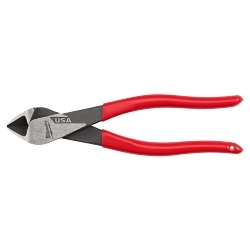 Milwaukee® MT508 Plier, 8 in Nominal, Steel Jaw, 7.88 in OAL, Flush Cut