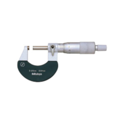 Mitutoyo 102-301 Metric Outside Micrometer, 0 to 25 mm, Graduations: 0.01 mm, Carbide Tip