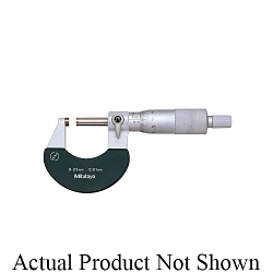 Mitutoyo 102-302 Metric Outside Micrometer With Standard Bar, 25 to 50 mm, Graduations: 0.01 mm, Carbide Tip
