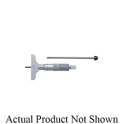 Mitutoyo 129-111 Interchangeable Rod Metric Depth Micrometer, 0 to 100 mm, Graduations: 0.01 mm