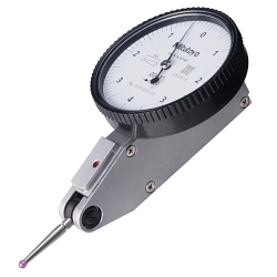 Mitutoyo 513-473-10E 513 Test Indicator, 0.008 in Measuring, 0 to 4 to 0 Dial Reading, Graduations 0.0001 in
