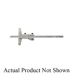 Mitutoyo 527-112 Imperial Vernier Depth Gauge With Fine Adjustment, 0 to 8 in, 0.001 in Graduation, Stainless Steel, Micro Lapped