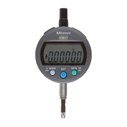 Mitutoyo ABSOLUTE® 543-395B ID-C 543 Flat Back Inch/Metric Standard Digimatic Indicator, 1/2 in/12.7 mm Measuring, 0.0001 in Accuracy, 0.00005 in/0.001 mm Resolution, 6-Digit LCD Display