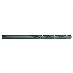 MORSE? 10809 1314A Taper Length Drill, 9/64 in Drill - Fraction, 0.1406 in Drill - Decimal Inch, 5-3/8 in OAL, HSS, Black Oxide