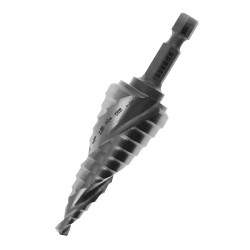Morse® 124416 Step Drill, 1/8 in Dia Min Hole, 3/8 in Dia Max Hole, 1/4 in Shank