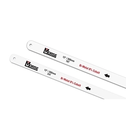 MorseĀ® 300117 Standard Hacksaw Blade, 1/2 in W x 12 in L Blade, HSS Co-8 Cutting Edge, 18 TPI, Bi-Metal/HSS Co-8 Blade