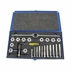 MORSE® 37001 7120 Tap and Die Set, 23 Pieces, 1/4-20 to 1/2-13 Tap Thread, 1/4-20 to 1/2-13 UNC, 1/4-28 to 1/2-20 UNF Die Thread, UNC/UNF Thread, Round Die