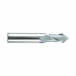MORSE? 59065 5989 Regular Length Single End Drill Mill, 1/4 in Dia, 90 deg Point, 2 Flutes, 3/4 in L Flute, 3/4 in L of Cut, 1/4 in Dia Shank, 2-1/2 in OAL, Bright