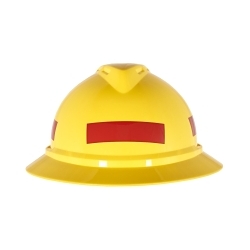 MSA 10039101 Reflective Striping, 4 in L x 1 in W, Red