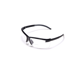 MSA 10068832 1.5 Bifocal Magnification Safety Glasses, Anti-Fog, Clear Lens, Black, Polycarbonate Frame, ANSI/ISEA Z87.1-2010, CSA Z94.3