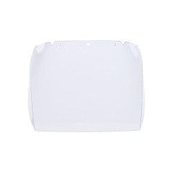 MSA V-Gard® 10115839 AF/AS Contoured Visor, Clear, Polycarbonate, 8 in H x 17 in W x 0.06 in THK Visor, For Use With MSA V-Gard® Frames, ANSI Z87.1-2010, CSA Z94.3, EN 166-2001/1731-2006, TP TC 019/2011