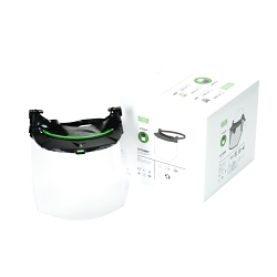 MSA V-Gard® 10118697 Accessory System Kit, Clear Visor, Polycarbonate Visor, 8 in H x 17 in W x 0.04 in THK Visor