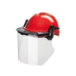 MSA V-Gard® 10115840 Contoured General Purpose Visor, Clear, Polycarbonate, 8 in H x 17 in W x 0.06 in THK Visor, For Use With MSA V-Gard® Frames and Headgear, EN 166, ANSI/ISEA Z87.1-2010, CSA Z94.3, AS/NZS 1337
