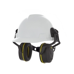 MSA 10190357 Helmet Mounted Medium Attenuation Hearing Protection, 27 NRR/32 SNR