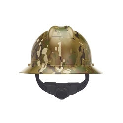 HexArmor® Ceros® 16-10004 XP200 Type 1 Long Brim Vented Safety Helmet, 6-3/8 in Fits Mini Hat, 8 in Fits Max Hat, HDPE, 6-Point Suspension, ANSI Electrical Class Rating: Class C, ANSI Impact Rating: ANSI Z89.1, Ratchet Adjustment