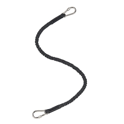 MSA 10207311 Tool Tether With Double Stainless Steel Carabiner, 25 lb Capacity, 0.8 in W Webbing, 35.4 in L Retracted, 47.2 in L Extended, Polyester