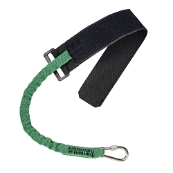 MSA 10207312 Tool Tether With Wrist Band, 2 lb Capacity, 0.8 in W Webbing, 9.8 in L Retracted, Polyester