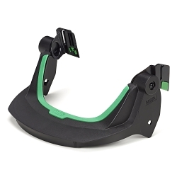 MSA 10236392 High Density Visor Frame, For Use With Safety Helmet, Polycarbonate, Black