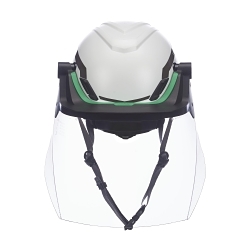 MSA 10236392 High Density Visor Frame, For Use With Safety Helmet, Polycarbonate, Black