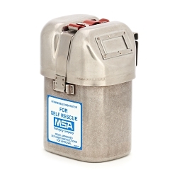 MSA 455299 Mouthbit Self-Rescuer Respirator With Belt Loop, Universal, For Gas Type Carbon Monoxide, Specifications Met: MSHA/NIOSH TC-14G-82, EN 404 (FSR 4BR), AS/NZS 1716:2003