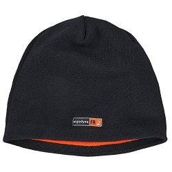 N-Ferno® 16820 Flame-Resistant Knit Cap, Black, Modacrylic Cotton Blend Fleece/Lining