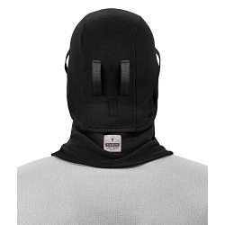 N-Ferno® 16827 2-Piece Balaclava Face Mask, Black, Neoprene/Polyester Fleece, Hook and Loop Closure