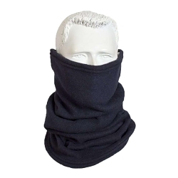 National Safety Apparel® H01FL159 Polartec® Flame Resistant Men's Fleece Neck Gaiter, Universal, Navy Blue, DuPont™ Nomex® IIIA