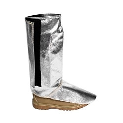 National Safety Apparel® L05TATAVCXXLG Aluminized Legging, ASTM F955, L Fits Shoe, Hook and Loop Closure, Aluminized Thermobest™ Outsole, Resists: Flame