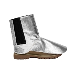 National Safety Apparel® L09TATAVCXXLG Aluminized Spat, ASTM F955, ASTM F1939, L Fits Shoe, Silver, Hook & Loop/Flap Closure, Aluminized Thermobest™ Outsole