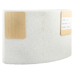 Norton® 61463629320 38A Surface Grinding Segment, 8 in H x 11-1/4 in W x 3 in THK, 24 Grit, Extra Coarse Grade, Aluminum Oxide Abrasive