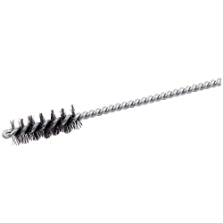Norton® 66252838910 Spiral Tube Brush, 0.375 in Dia Brush x 1/8 in L Brush, 3-1/2 in OAL, 0.005 in Dia Filament/Wire, Steel Fill